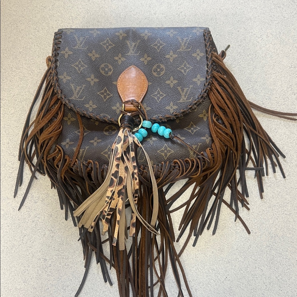 Louis Vuitton Brown Crossbody Bag with Fringe open to offers!